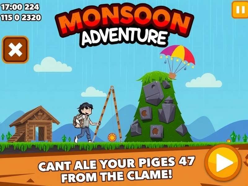 Monsoon Mayhem Adventure Gameplay Screenshot